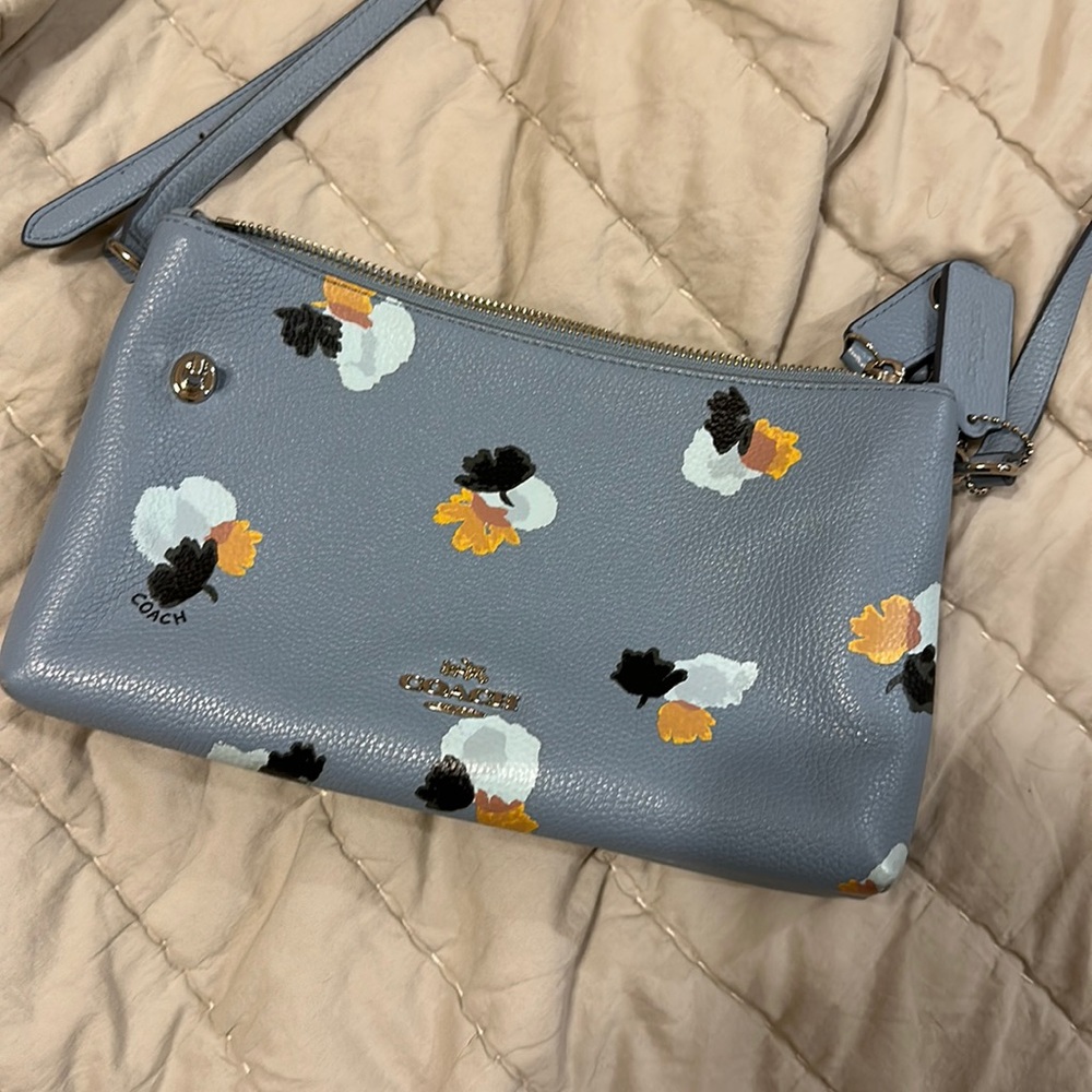 Coach Floral Dual Compartment Crossbody